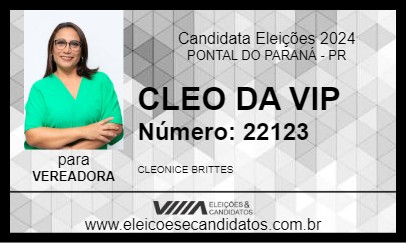 Candidato CLEO DA VIP 2024 - PONTAL DO PARANÁ - Eleições