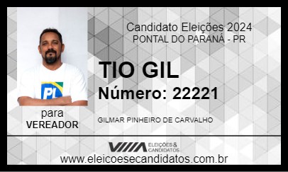 Candidato TIO GIL 2024 - PONTAL DO PARANÁ - Eleições