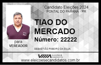 Candidato TIAO DO MERCADO 2024 - PONTAL DO PARANÁ - Eleições