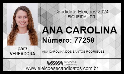 Candidato ANA CAROLINA 2024 - FIGUEIRA - Eleições