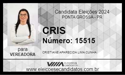 Candidato CRIS 2024 - PONTA GROSSA - Eleições