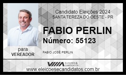 Candidato FABIO PERLIN 2024 - SANTA TEREZA DO OESTE - Eleições