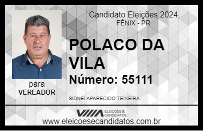 Candidato POLACO DA VILA 2024 - FÊNIX - Eleições