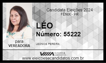 Candidato LÉO 2024 - FÊNIX - Eleições