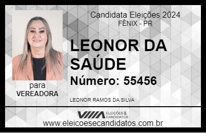 Candidato LEONOR DA SAÚDE 2024 - FÊNIX - Eleições