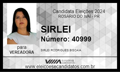 Candidato SIRLEI 2024 - ROSÁRIO DO IVAÍ - Eleições