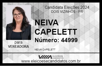 Candidato NEIVA CAPELETT 2024 - DOIS VIZINHOS - Eleições