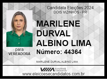 Candidato PROFESSORA MARILENE ALBINO 2024 - DOIS VIZINHOS - Eleições