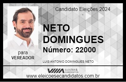 Candidato NETO DOMINGUES 2024 - CALIFÓRNIA - Eleições