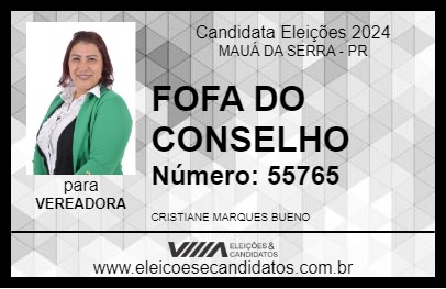 Candidato FOFA DO CONSELHO 2024 - MAUÁ DA SERRA - Eleições