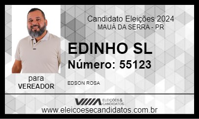 Candidato EDINHO SL 2024 - MAUÁ DA SERRA - Eleições