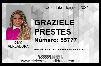 Candidato GRAZIELE PRESTES 2024 - PONTA GROSSA - Eleições