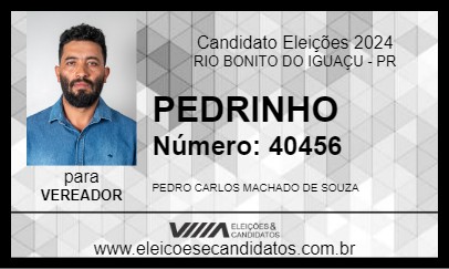 Candidato PEDRINHO 2024 - RIO BONITO DO IGUAÇU - Eleições