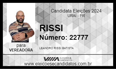 Candidato RISSI 2024 - URAÍ - Eleições