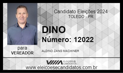 Candidato DINO 2024 - TOLEDO - Eleições