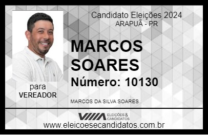 Candidato MARCOS SOARES 2024 - ARAPUÃ - Eleições