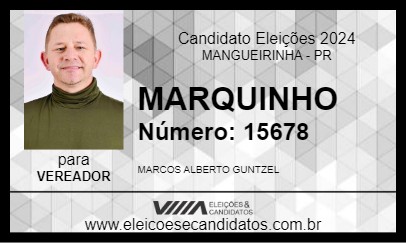 Candidato MARQUINHO 2024 - MANGUEIRINHA - Eleições