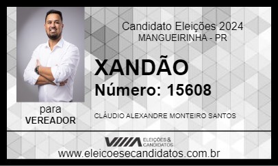 Candidato XANDÃO 2024 - MANGUEIRINHA - Eleições