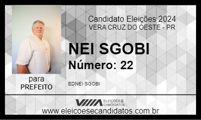 Candidato NEI SGOBI 2024 - VERA CRUZ DO OESTE - Eleições