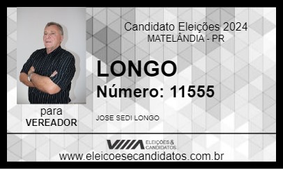 Candidato LONGO 2024 - MATELÂNDIA - Eleições