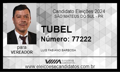 Candidato TUBEL 2024 - SÃO MATEUS DO SUL - Eleições