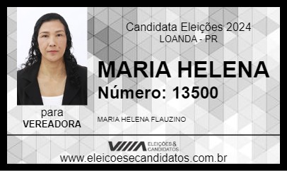 Candidato MARIA HELENA 2024 - LOANDA - Eleições