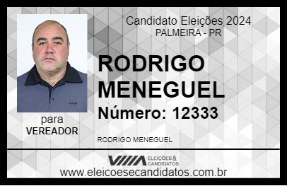 Candidato RODRIGO MENEGUEL 2024 - PALMEIRA - Eleições