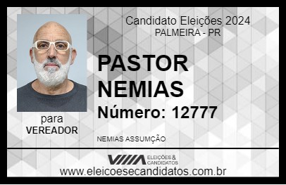 Candidato PASTOR NEMIAS 2024 - PALMEIRA - Eleições