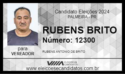 Candidato RUBENS BRITO 2024 - PALMEIRA - Eleições