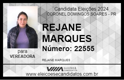 Candidato REJANE MARQUES 2024 - CORONEL DOMINGOS SOARES - Eleições