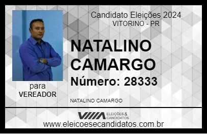 Candidato NATALINO CAMARGO 2024 - VITORINO - Eleições