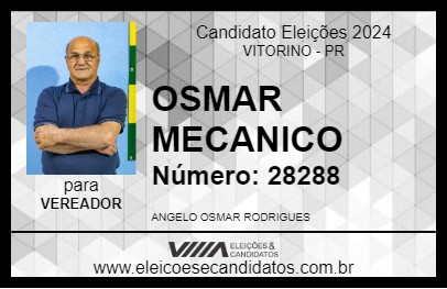 Candidato OSMAR MECANICO 2024 - VITORINO - Eleições