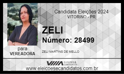 Candidato ZELI 2024 - VITORINO - Eleições