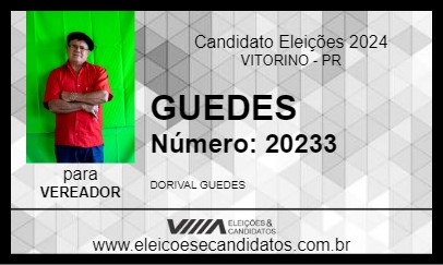 Candidato GUEDES 2024 - VITORINO - Eleições