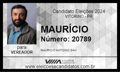 Candidato MAURÍCIO 2024 - VITORINO - Eleições