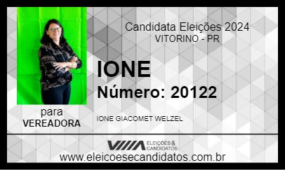 Candidato IONE 2024 - VITORINO - Eleições