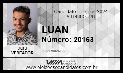 Candidato LUAN 2024 - VITORINO - Eleições