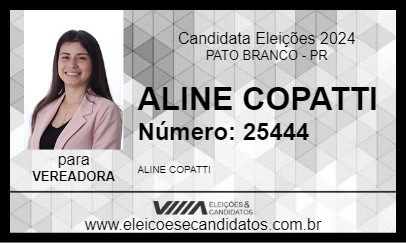 Candidato ALINE COPATTI 2024 - PATO BRANCO - Eleições