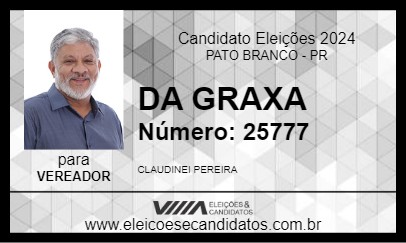 Candidato DA GRAXA 2024 - PATO BRANCO - Eleições