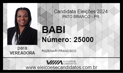 Candidato BABI 2024 - PATO BRANCO - Eleições