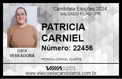 Candidato PATRICIA CARNIEL 2024 - SALGADO FILHO - Eleições