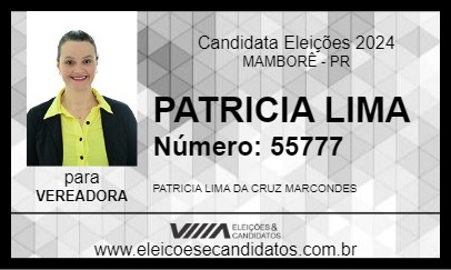 Candidato PATRICIA LIMA 2024 - MAMBORÊ - Eleições