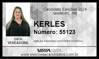 Candidato KERLES 2024 - MAMBORÊ - Eleições