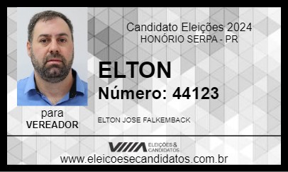 Candidato ELTON 2024 - HONÓRIO SERPA - Eleições