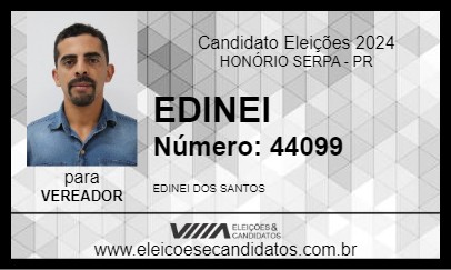 Candidato EDINEI 2024 - HONÓRIO SERPA - Eleições