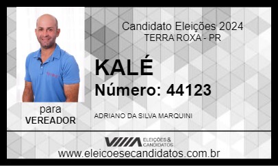 Candidato KALÉ 2024 - TERRA ROXA - Eleições