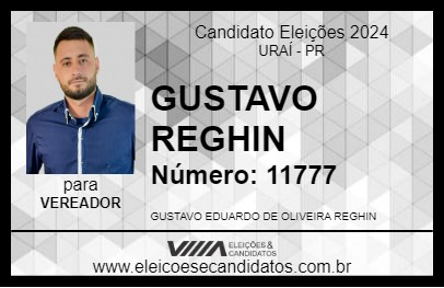 Candidato GUSTAVO REGHIN 2024 - URAÍ - Eleições