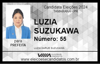 Candidato LUZIA SUZUKAWA 2024 - TAMARANA - Eleições