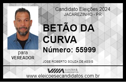 Candidato BETÃO DA CURVA 2024 - JACAREZINHO - Eleições