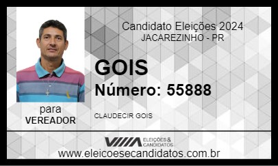 Candidato GOIS 2024 - JACAREZINHO - Eleições